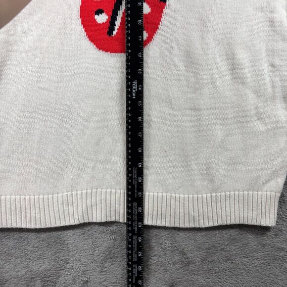 Loft Sweater Lot of 4 Stripes Floral Ladybug Pink Yellow Gray Size Large C131 - Picture 10 of 16